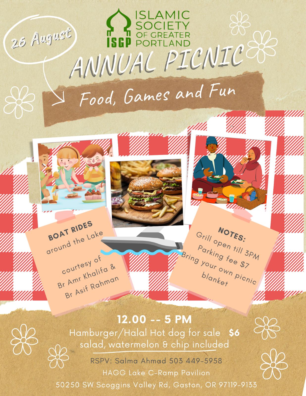 ISGP Annual Picnic August 26th, 2023