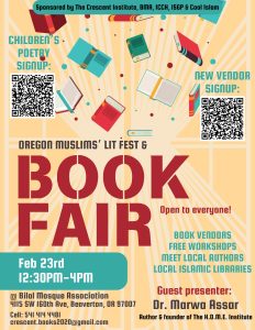 Oregon Muslim’s Lit Festival & Book Fair